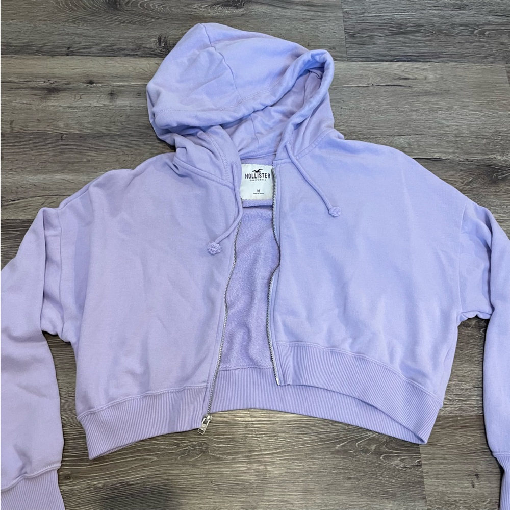 Hollister Lavender Zip-Up Hoodie